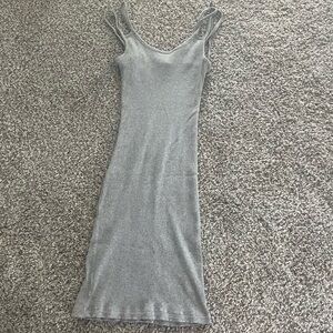 Ambiance Gray Sleeveless Bodycon Midi Dress